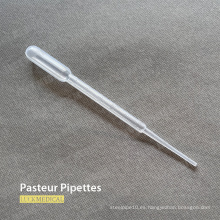 Transferencia de laboratorio Pipeta de plástico de plástico